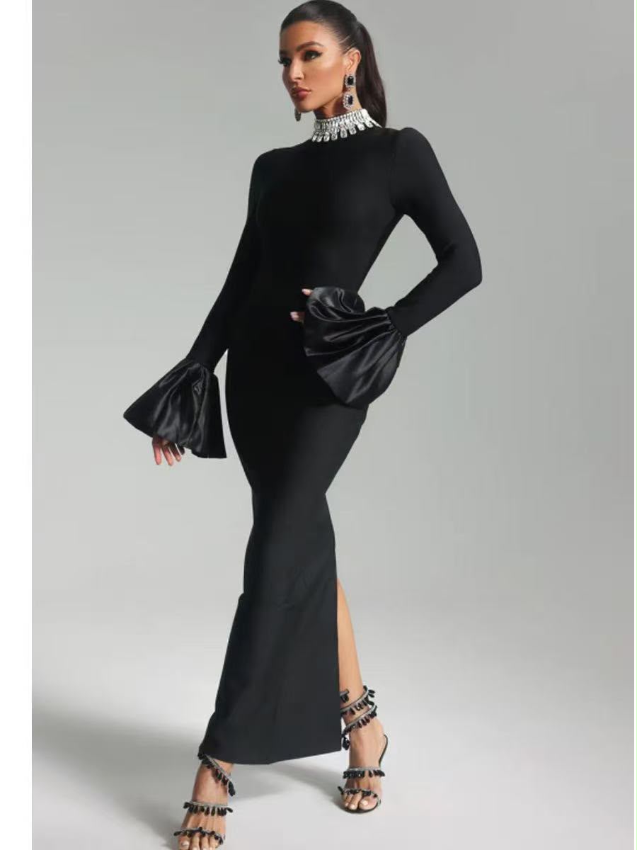Soirée Trumpet-Sleeve Maxi