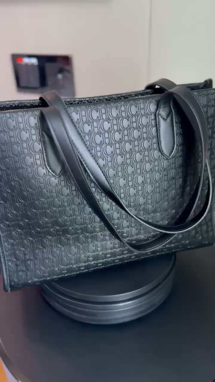 Noir Monogram Tote