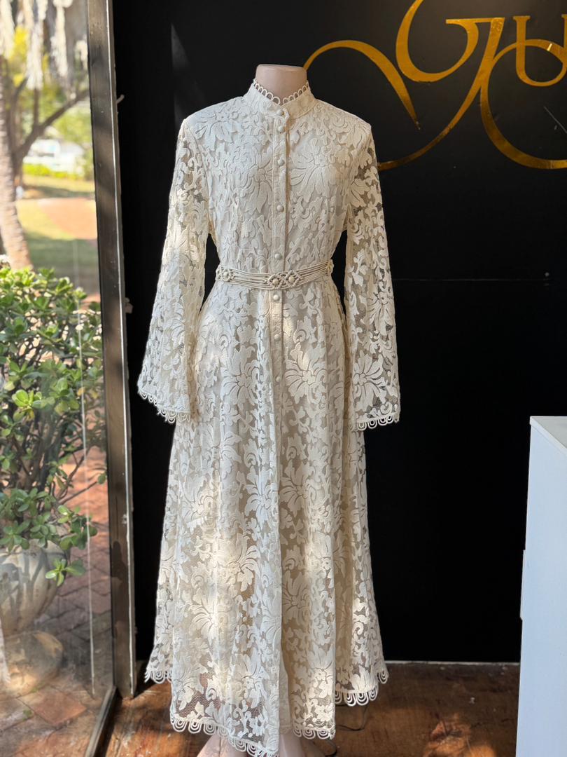 Cream Lace Heritage Dress