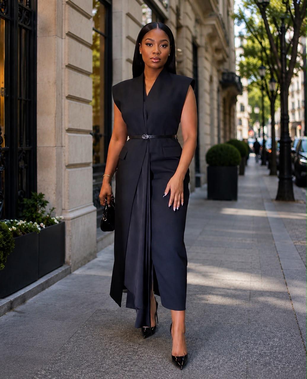 Parisienne Belted Midi